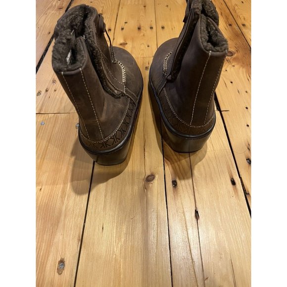Kravings by Klogs Dark Brown Oil Suede Alpine Boots Womens Size 7 M - Picture 4 of 8